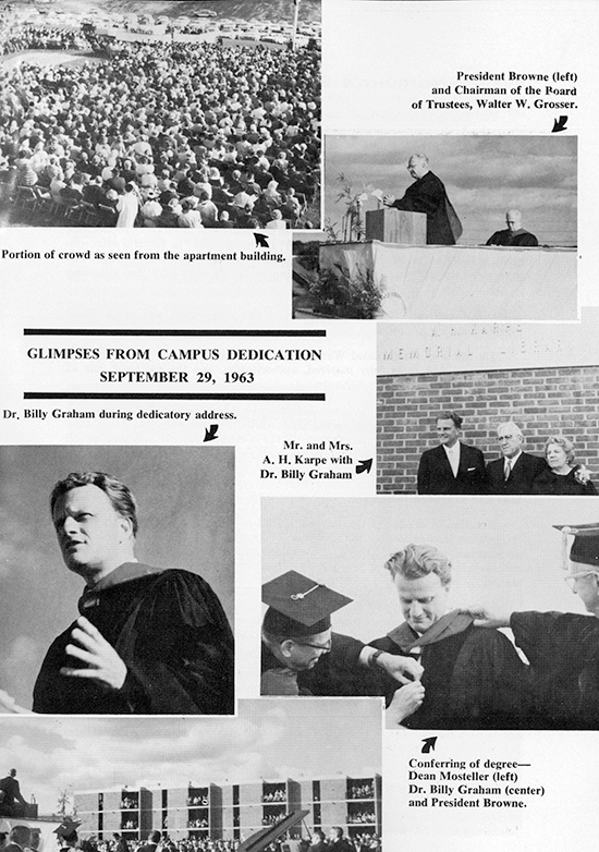 50-75 1963 Rev Billy Graham at Seminary Dedication September 29 50-75 1963 Rev Billy Graham at Seminary Dedication September 29