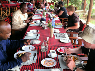 Dining at Sentrim Amboseli
